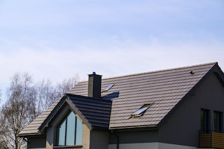 new roof cost showing beautifully finished roof with synthetic tiles new roof cost showing beautifully finished roof with synthetic tiles