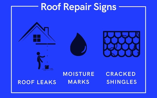 infographic shows repair my roof signs infographic shows repair my roof signs