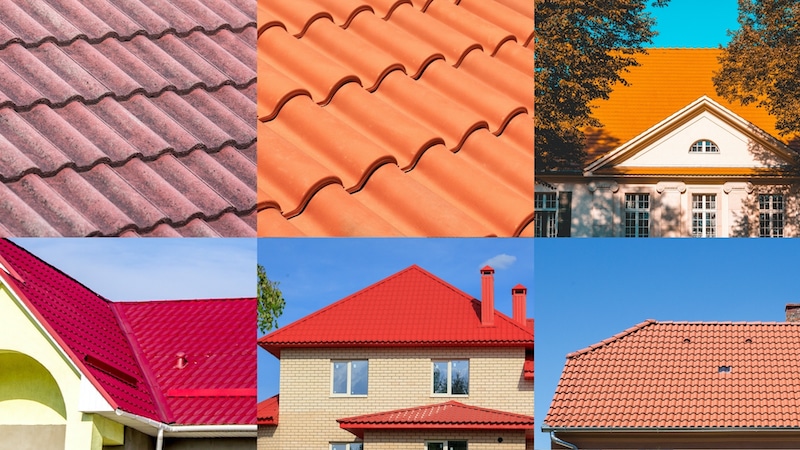 red roofing can look different on various houses and times of day red roofing can look different on various houses and times of day