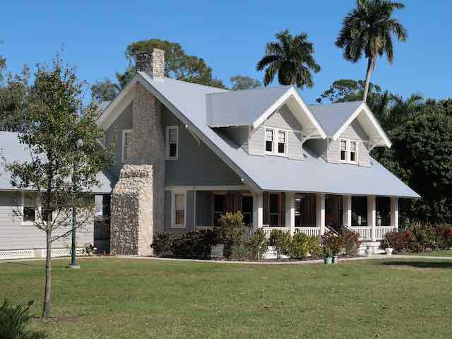 cape with large covered porch